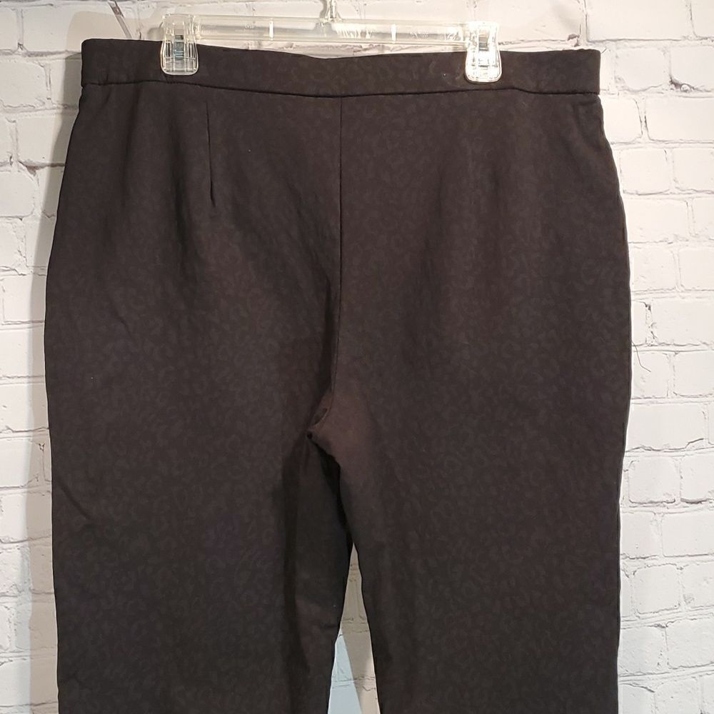 Prophecy black with leopard print pull on pants - Picture 7 of 9